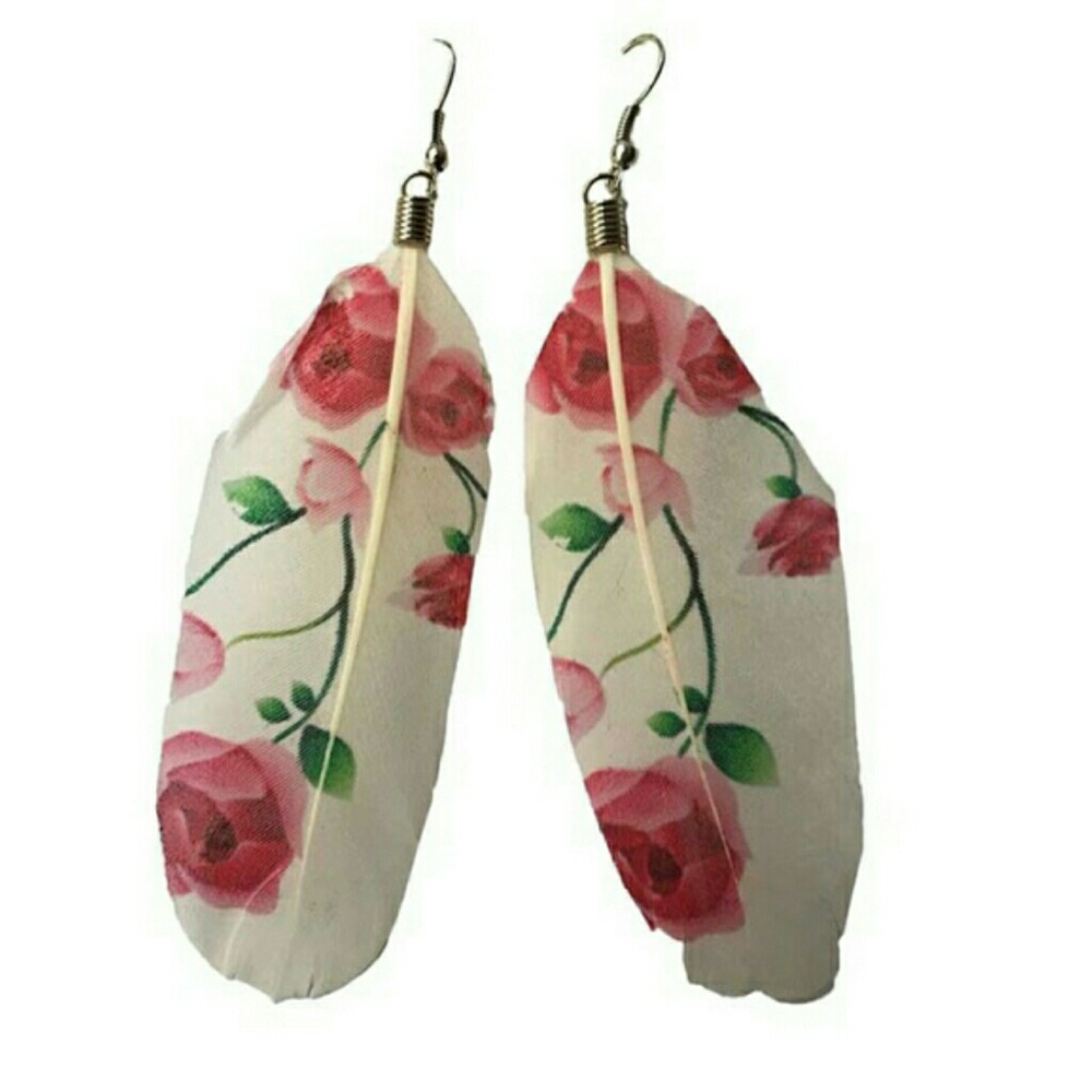 ART FEATHER ERRINGS